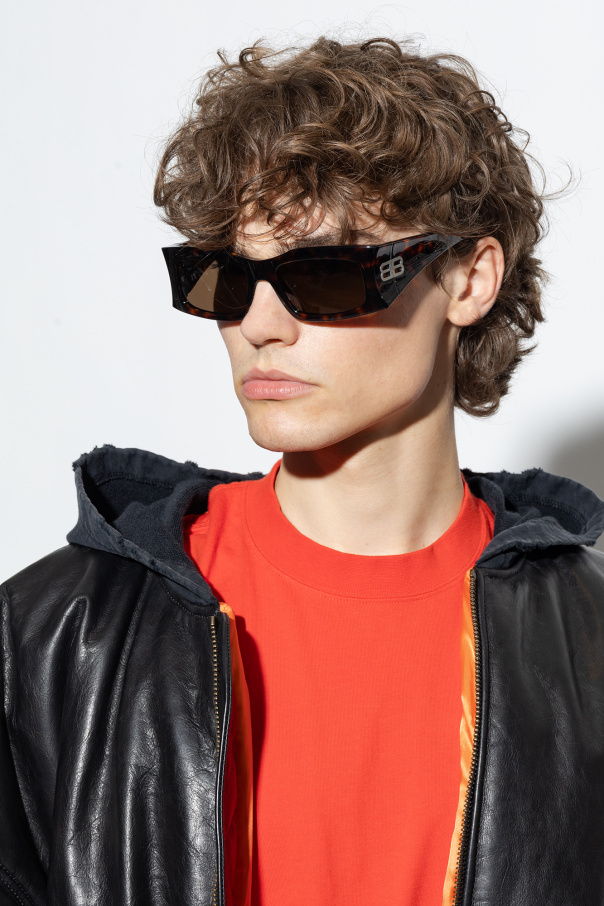 【関税込み】BALENCIAGA RECTANGULAR HOURGLASS 0291S BALENCIAGA | HOURGLASS RECTANGLE SUNGLASSES | BLACK